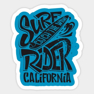 surf catch the wave Sticker